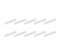 Jushenpoer 10X Tuerca Ranurada para Bajo de Hueso Curvado para 4 Cuerdas PB Jazz, 4.2X3.2X4.6/4.6mm