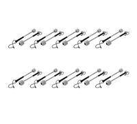 Jushenpoer 20 Unids Bajo Batería de Mazo Batería de Percusión Mazas de Timbales con Manejar de Acero Inoxidable,