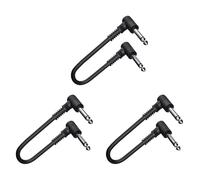 Jushenpoer 3 Cable de Pedal para Instrumentos Musicales, Cable de Conexión de 15 cm, Cable de Efecto de Guitarra Eléctrica para Amantes de la Música, Accesorios para Tocar