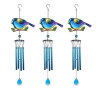 Jushenpoer 3X Campanillas de Viento para DecoracióN de Interiores y Exteriores, Campanillas de Viento de PáJaro Románticas MóViles para DecoracióN de JardíN de Festivales en Casa
