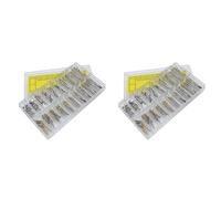 Jushenpoer 400 Piezas 10-28 mm Correa de Reloj Enlace Pasadores ConexióN Eje Fijo Acero Inoxidable Barra de Oreja Sin Procesar Perno de Reloj Juego de Herramientas de ReparacióN Manual