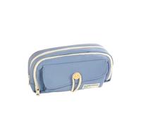 JUSHZ Estuche Escolar Compartimentos Estuches Escolares Negro Grande Adolescentes Pequeño Cremalleras Niña Niño Alumno Alta Capacidad Almacenamiento Multicapa (Blue,23x8x12cm)