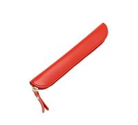 JUSHZ Estuche Escolar Estuches Escolares Estuche para Lápices Tipo Cremallera Estudiante De Primaria Cuero Almacenamiento De Papelería (Red,19.5X 3x2cm)