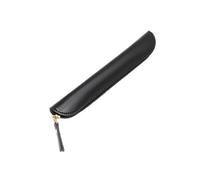 JUSHZ Estuche Escolar Estuches Escolares Estuche para Lápices Tipo Cremallera Estudiante De Primaria Cuero Almacenamiento De Papelería (Black,19.5X 3x2cm)