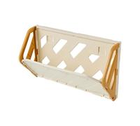 JUSHZ Zapatero Entrada Recibidor Mueble Zapatero Armario para Guardar Zapatos Estrecho Interior Plegable Detrás De La Puerta De Plástico para Montaje En Pared (43x14.8x27.2cm,Yellow)