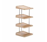 JUSHZ Zapatero Entrada Recibidor Mueble Zapatero Armario para Guardar Zapatos Modular Zapateras Estrecho Espejo Soporte para Zapatillas Plegable Plástico (Yellow,31.5×30×86cm)
