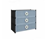 JUSHZ Zapatero Entrada Recibidor Mueble Zapatero Armario para Guardar Zapatos Tela Zapateras Alto Armario De Almacenamiento para Pasillo Plástico (63x32x51cm,Blue)