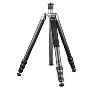 JUSINO TK-324C - Trípode Profesional de Carbono, Altura de hasta 182 cm, soporta hasta 18 kg + Bolsa de Transporte