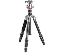 JUSINO Trípode de Carbono versátil con función monopod hasta 158 cm/8 kg + rótula TK-2535C FGS-30