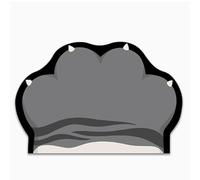 JUSKAQZYI Alfombra Toilet Bath Mat Irregular Cat Paw Shape Super Water Absorption, Non-Slip An Be Cut To Prevent Slipping Rug Alfombra habitacion(60cm,Grey)