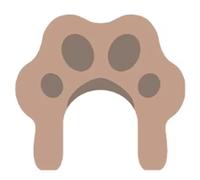 JUSKAQZYI Alfombra Toilet Bath Mat U-Shaped Cat'S Paw Shape Commode Contour Rug Super Water Absorption Non-Slip for Bathroom and Toilet Alfombra habitacion(Bruin)