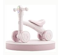 JUSKAQZYI Bicicleta de Equilibrio 2 en 1, Juego de Juguete con Tabla de Equilibrio Desmontable y Ruedas silenciosas for Coche, for Jugar en Interiores y Exteriores(Rose,No Rocking Board)