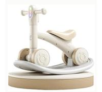 JUSKAQZYI Bicicleta de Equilibrio 2 en 1, Juego de Juguete con Tabla de Equilibrio Desmontable y Ruedas silenciosas for Coche, for Jugar en Interiores y Exteriores(Kaki,with Rocking Board)