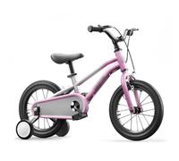 JUSKAQZYI Bicicletas Infantiles Bicicleta for niños de 2 a 8 años, de 12 a 18 Pulgadas, con Ruedas de Entrenamiento, Freno de Mano y Cesta, for niña pequeña. Bicicleta(Rose,14in)