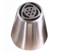 JUSKAQZYI boquillas Manga Boquilla Extragrande de Acero Inoxidable for decoración de Pasteles, Cupcakes, glaseado, Flores, Flores, etc. Acero