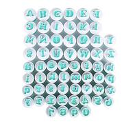 JUSKAQZYI boquillas Manga Juego de 62 moldes de plástico for Galletas con Letras mayúsculas, minúsculas y números, Sellos for Fondant, cortadores de Galletas y moldes Acero