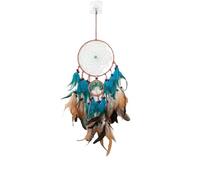 JUSKAQZYI Campanillas de Viento Atrapasueños de árbol de la Vida Verde con Plumas, Estilo Bohemio, for Colgar en la Pared, for Festivales, Bodas, Fiestas o como bendición. Campanas