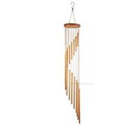 JUSKAQZYI Campanillas de Viento Campanas de Metal duraderas, carillón conmemorativo, Regalo, carillones de Viento for Exteriores Que realzan su Espacio con Estilo artístico y Belleza.(Gold)