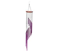 JUSKAQZYI Campanillas de Viento Campanas de Metal duraderas, carillón conmemorativo, Regalo, carillones de Viento for Exteriores Que realzan su Espacio con Estilo artístico y Belleza.(Purple)