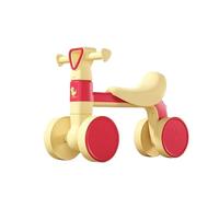 JUSKAQZYI Coche oscilante de 4 Ruedas, Bicicleta de Equilibrio, Juguetes con música, sin Pedal, Coche móvil for niños y niñas, Juego Interior y Exterior(Rot)