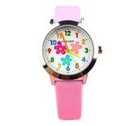 JUSKAQZYI Digital Reloj Reloj De Cuarzo con Diseño Floral Creativo, Correa Cómoda Y Cronometraje Preciso, Cumpleaños For Estudiantes. Deportivo Reloj(Rose)