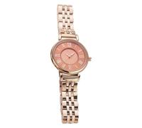JUSKAQZYI Digital Reloj Reloj de Cuarzo Resistente al Agua, Sencillo, con Correa de Acero Inoxidable y Esfera con números Romanos, for Mujer. Deportivo Reloj(Gold Pink)