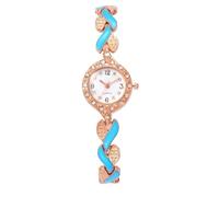JUSKAQZYI Digital Reloj Reloj de Pulsera analógico de Cuarzo for Mujer, pequeño y Fino, Elegante y de Lujo, Deportivo Reloj(BLU)