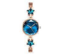 JUSKAQZYI Digital Reloj Reloj de Pulsera for Mujer, Redondo, con Forma de Estrella, Mini Relojes for Mujer, Resistente al Agua, for Esposa, Novia o Madre. Deportivo Reloj(BLU)