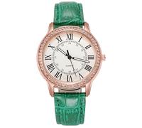 JUSKAQZYI Digital Reloj Reloj de Pulsera Luminoso for Mujer con Detalles de Diamantes, Estilo Vintage, de Cuarzo, Ideal for Regalar y for Uso Diario. Deportivo Reloj(Groen)