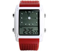 JUSKAQZYI Digital Reloj Reloj Digital LED Resistente al Agua con Doble Zona horaria, Reloj electrónico Unisex, un excelente Regalo for Celebraciones de cumpleaños y Festivales. Deportivo Reloj(Rot)