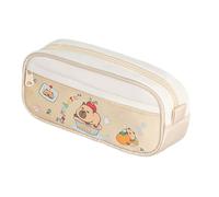 JUSKAQZYI Estuche Escolar Estuche Compatible with lápices Bonito Bolsa Compatible with Suministros de Oficina y Espacio de Trabajo Accesorios de Escritorio Cuero(Bathe)