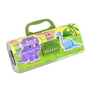 JUSKAQZYI Estuche Escolar Estuche for lápices de Doble Capa, Gran Capacidad, con contraseña, Multifuncional, portátil, for Estudiantes, Caja de Almacenamiento de papelería Cuero(Groen)