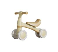 JUSKAQZYI Juguetes de Bicicleta de Equilibrio for bebé, Coche Wiggle sin Pedal, Bicicleta de 4 Ruedas for niños y niñas, Juguete for Montar en Interiores y Exteriores(Beige)