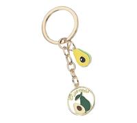 JUSKAQZYI Llavero de aleación con forma de fruta que gotea aceite, práctico y bonito colgante, ideal for llaveros, fundas de móvil y mochilas.(Pear)