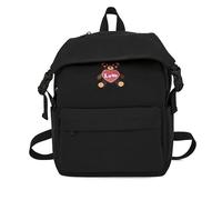 JUSKAQZYI mochila escolar Bonita mochila for portátil, grande, informal, ligera, for la escuela, clásica, básica, con bolsillo lateral for botella. portatil(Noir)