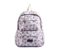 JUSKAQZYI mochila escolar Mochila de lazo de gran capacidad, versátil, de lona de nailon, for la escuela, sencilla, ideal como regalo de regreso a clases for estudiantes. portatil(Lila)