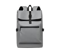 JUSKAQZYI mochila escolar Mochila moderna con cierre enrollable for portátil, resistente al agua, de gran capacidad y con diseño multicompartimento. Mochila escolar de moda. portatil(Grey)