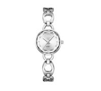 JUSKAQZYI Relojes de Pulsera for Mujer, Elegante Reloj de Cuarzo de Moda, Perfecto for Uso Diario y Ocasiones Especiales.(Silver)