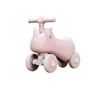 JUSKAQZYI Wiggle Coche for niños Bicicleta de Equilibrio Unicornio Coche de Empuje sin Pedales Juguetes for Montar en Interiores y Exteriores for niños y niñas(Rose,No Music Light)
