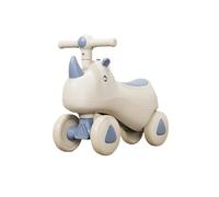 JUSKAQZYI Wiggle Coche for niños Bicicleta de Equilibrio Unicornio Coche de Empuje sin Pedales Juguetes for Montar en Interiores y Exteriores for niños y niñas(BLU,No Music Light)