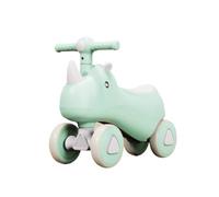 JUSKAQZYI Wiggle Coche for niños Bicicleta de Equilibrio Unicornio Coche de Empuje sin Pedales Juguetes for Montar en Interiores y Exteriores for niños y niñas(Groen,with Music Light)