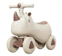 JUSKAQZYI Wiggle Coche for niños Bicicleta de Equilibrio Unicornio Coche de Empuje sin Pedales Juguetes for Montar en Interiores y Exteriores for niños y niñas(Bruin,No Music Light)