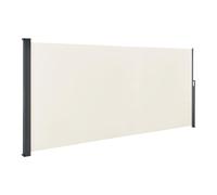 Juskys toldo Lateral Dubai 500 x 160 cm Extensible Opaco, Pantalla de privacidad y Cortavientos para balcón y terraza, Estor Lateral con Soporte de Pared - Beis