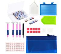 JUSONEY Kit de pintura de diamante 5D: paquete de accesorios de pintura de diamante DIY económico y práctico de 31 piezas