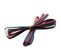 jussming 2 cables de motor paso a paso para impresora 3D de 500 mm, XH2.54, cables de conexión Dupont de 4 pines a 6 pines, cables de terminal codificados por colores negro y blanco, accesorios de