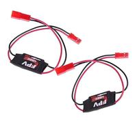 jussming 2 unidades de 3 A 12 V, módulo UBEC, interruptor de alimentación servo para cuadricóptero RC, avión, FPV, cámara de transmisión gráfica, cardán, control de vuelo, fuente de alimentación servo