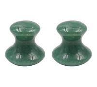 jussming Paquete de 2 herramientas de masaje de hongos Gua Sha color turquesa, herramienta manual para raspar la cara, ojos y cuerpo, 3,8 x 3,5 x 1,8 cm, 44 g cada una