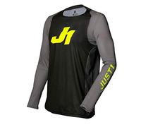 Just 1 Helmets J-Flex - Jersey Aria Dark Grey - Fluo amarillo - Talla XS