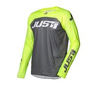 Just 1 Helmets J-FORCE Terra Dark Grey - Fluo amarillo, talla XS