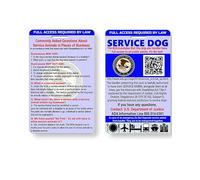 Just 4 Paws - Tarjeta de identificación para Perro, Incluye Registro para el Registro de Perros de U S Service